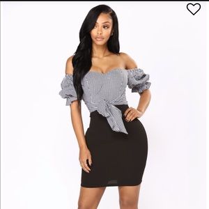 Fashion Nova Mini Dress off shoulder
